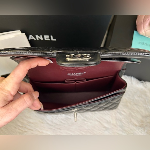 🔥CHANEL•Lambskin Quilted Classic Double Flap Bag Small - Picture 12 of 13